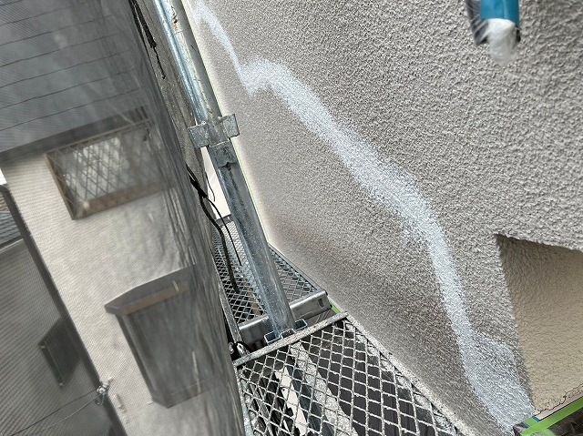 部分補修箇所　下塗り